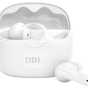 JBL Tune Beam Wireless Bluetooth Noise-Cancelling Earbuds - White